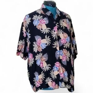 Ladies Tropical Print Shirt XL